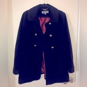 Liz Claiborne black peacoat